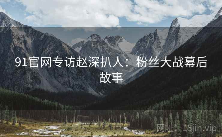 91官网专访赵深扒人：粉丝大战幕后故事