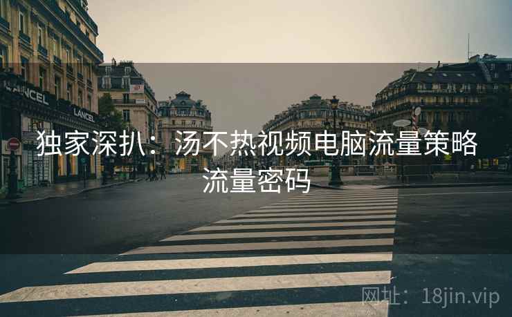 独家深扒：汤不热视频电脑流量策略流量密码